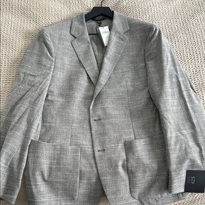 Men's Gray Plaid Blazer